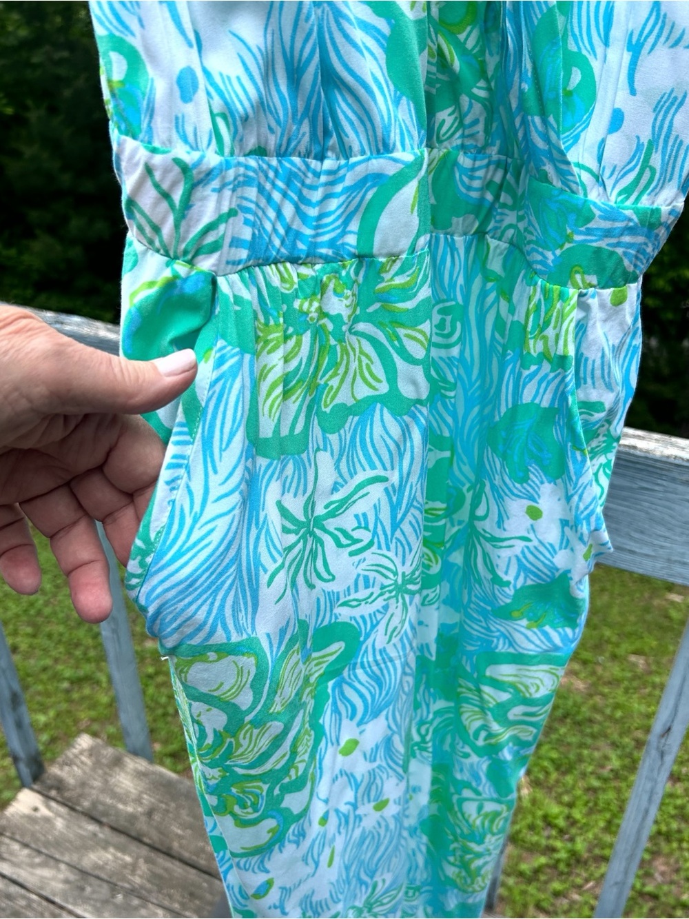 Lily Pulitzer Melba Jumpsuit L Tropical Preppy Summer Essential Lightweight - Picture 4 of 11